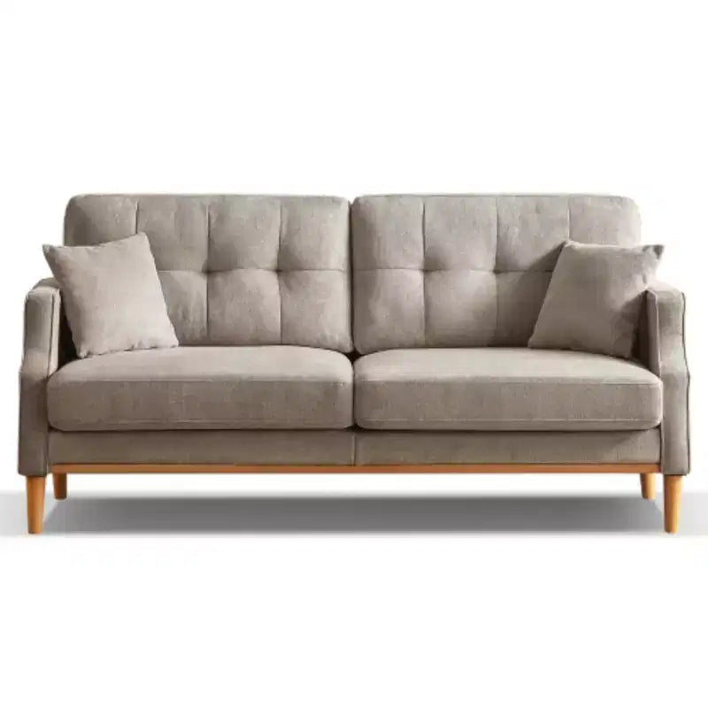 Canapé 3 places gris clair avec tissu imperméable et port de chargement USB, 178 cm de large