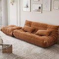 Bean Bag Couch, Oversized Fireside Chair Bean Bag Sofa with Ottoman for Adults, Loveseat Sofa with High Density Comfortable Foam for Living Room