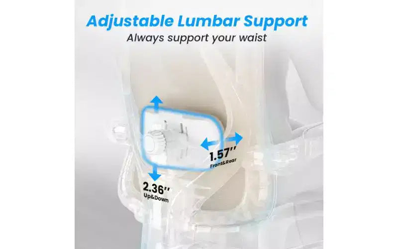Chaise de bureau ergonomique en maille à dossier haut avec repose-pieds, appui-tête et support lombaire réglable, 158 kg