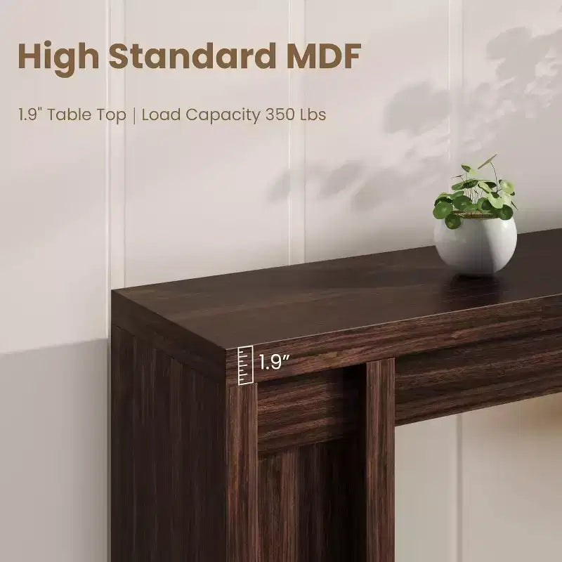 Console de ferme extra-longue de 70 pouces, table de canapé en bois pour entrée et couloir