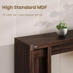 Console de ferme extra-longue de 70 pouces, table de canapé en bois pour entrée et couloir