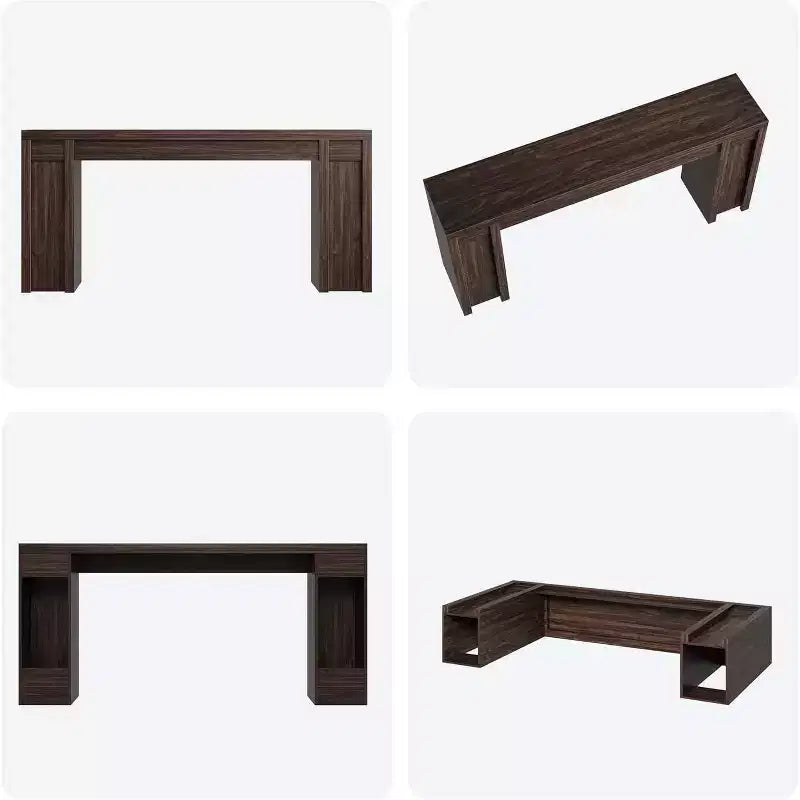Console de ferme extra-longue de 70 pouces, table de canapé en bois pour entrée et couloir