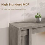 Console de ferme extra-longue de 70 pouces, table de canapé en bois pour entrée et couloir