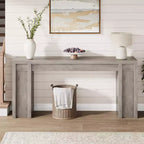 Console de ferme extra-longue de 70 pouces, table de canapé en bois pour entrée et couloir