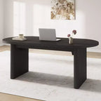 Grande table à manger et bureau polyvalents, plateau en bois épaissi, pour 6 à 10 personnes, 180 cm de large