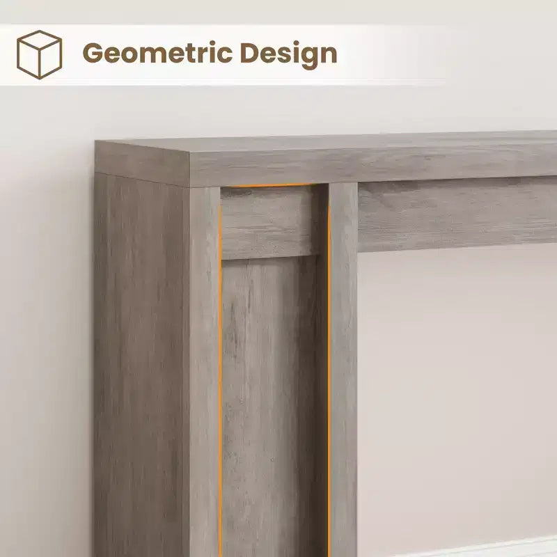 Table console rustique moderne de 70,9" avec design en bois épais, table de couloir et de canapé, marron