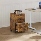 Caisson de classement mobile à 3 tiroirs avec serrure et roulettes, rangement de bureau sous le bureau pour documents de format Lettre, A4, Légal