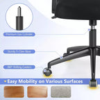 Fauteuil de bureau ergonomique en maille avec support lombaire, accoudoirs relevables et roulettes, 150 kg