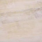 Guéridon Rond en Bois de Mangue, Fini Lavé Naturel, 56 cm H, Capacité de 6,8 kg