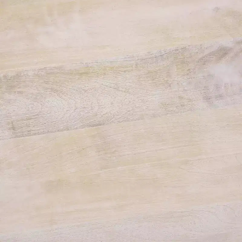 Guéridon Rond en Bois de Mangue, Fini Lavé Naturel, 56 cm H, Capacité de 6,8 kg
