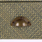 Table d'appoint en jacinthe d'eau à 1 tiroir et 1 étagère, finition naturelle, capacité de 7,68 kg