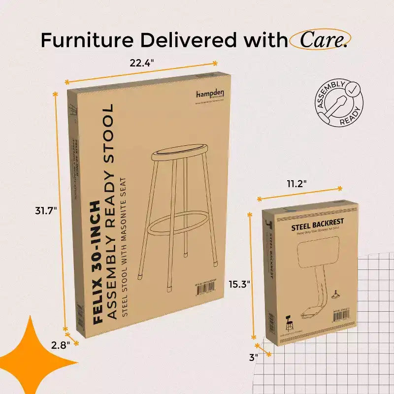 Tabouret de bar en acier de 76 cm avec dossier et repose-pieds soudé, noir, acier de calibre 18, garantie de 5 ans