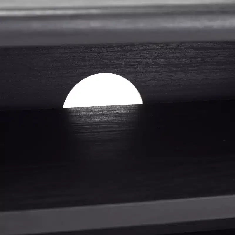 Meuble TV 1 porte 2 étagères avec étagères réglables et gestion des câbles, Noyer, Compatible TV jusqu'à 50"