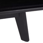 Meuble TV 1 porte 2 étagères avec étagères réglables et gestion des câbles, Noyer, Compatible TV jusqu'à 50"