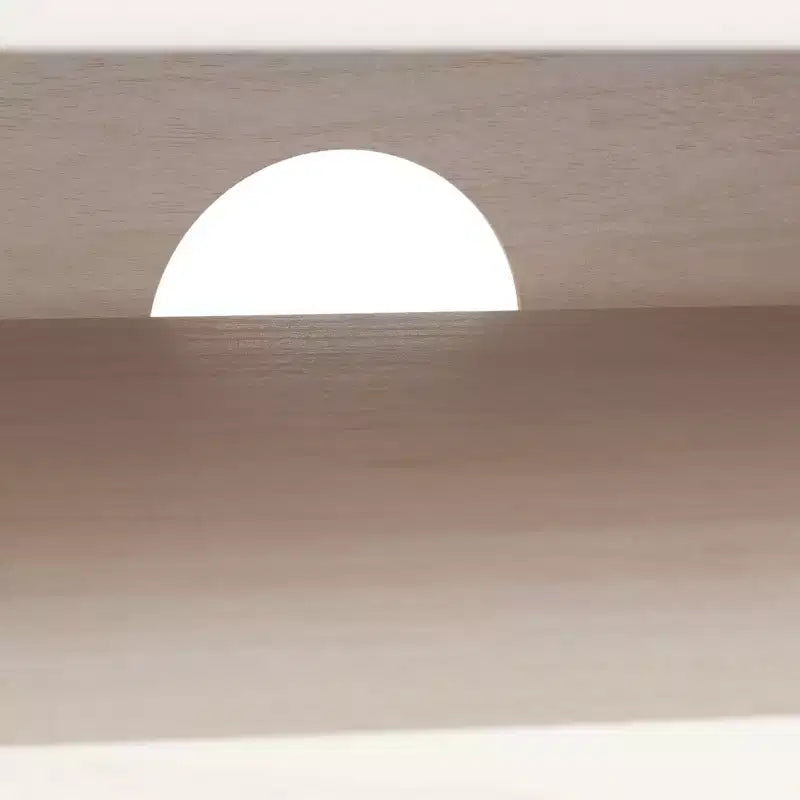 Meuble TV 1 porte 2 étagères avec étagères réglables et gestion des câbles, Noyer, Compatible TV jusqu'à 50"