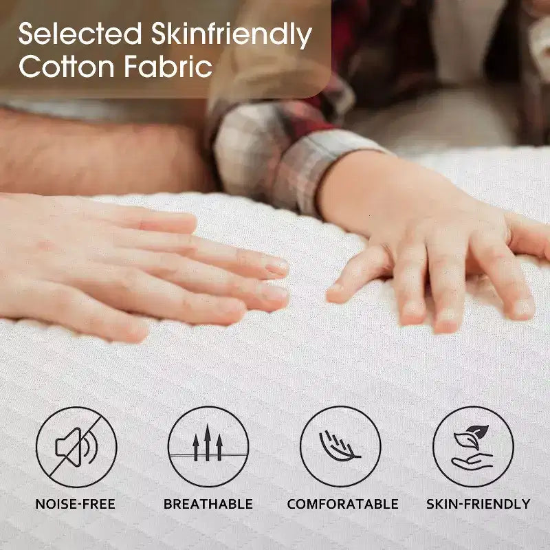 Matelas en mousse à mémoire de forme gel de 5 pouces, certifié CertiPUR-US, livré en boîte, base antidérapante, sans fibre de verre