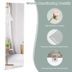 Miroir mural sans cadre 43x15", pleine longueur, montage vertical ou horizontal, antidéflagrant