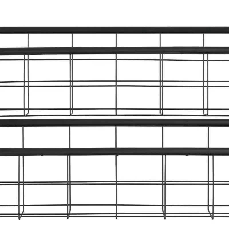 Étagère et porte-revues autoportants à 2 niveaux en métal pour petits espaces