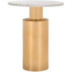 Capucine Side Table - ACC5501A - Copper Marble/Copper - Safavieh