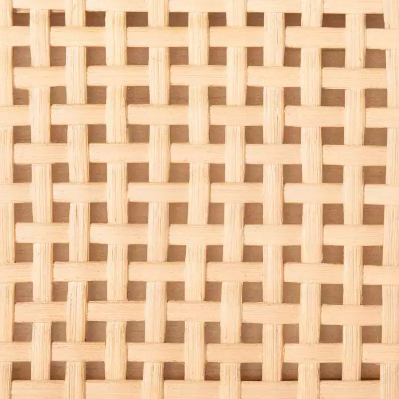Table de chevet côtière du milieu du siècle avec 2 tiroirs en rotin et pieds évasés
