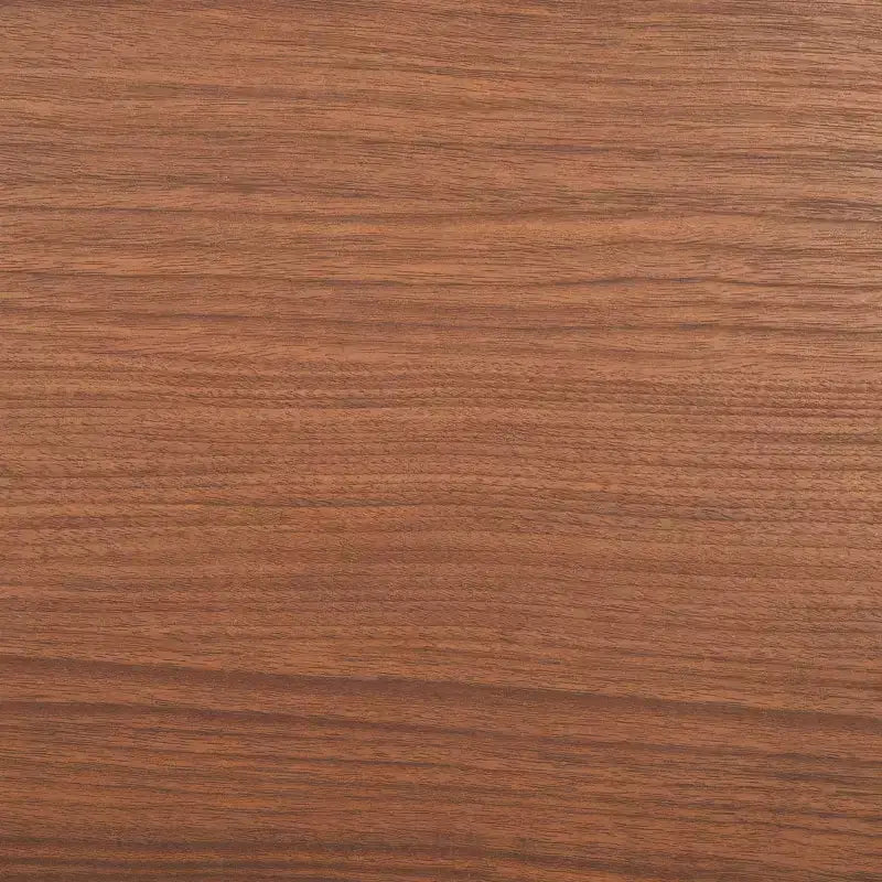 Table de chevet à 2 tiroirs avec détails en bois cannelé et pieds fuselés, finition noyer