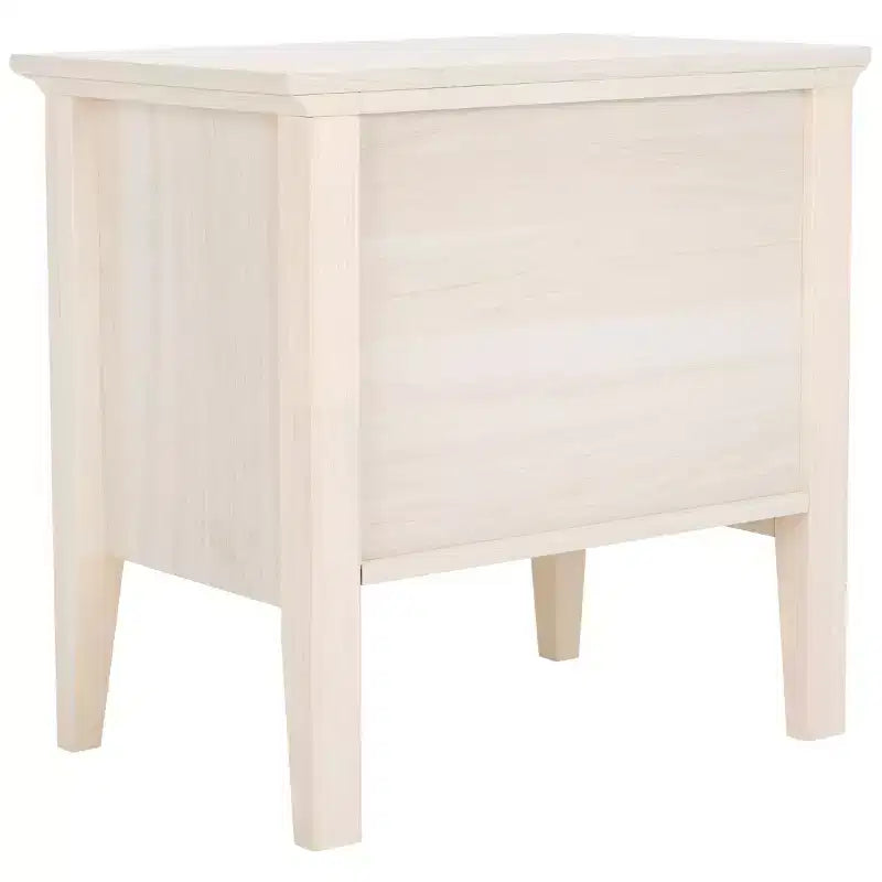 Table de chevet 1 tiroir 1 étagère avec poignées dorées, finition noyer