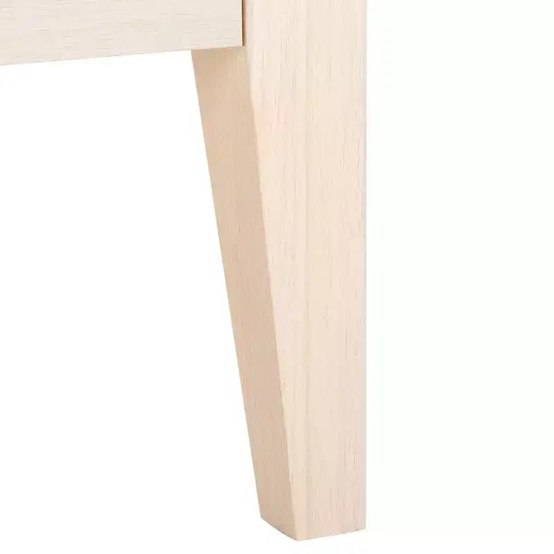 Table de chevet 1 tiroir 1 étagère avec poignées dorées, finition noyer