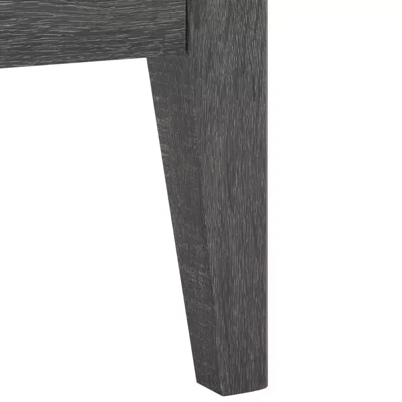 Table de chevet 1 tiroir 1 étagère avec poignées dorées, finition noyer