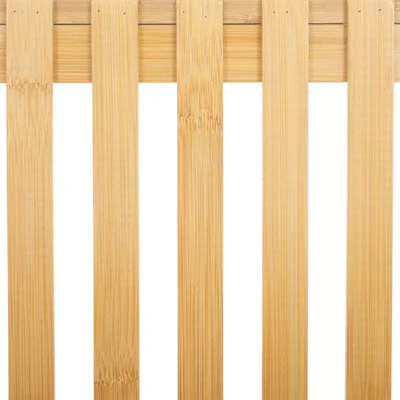 Étagère échelle 4 niveaux en bambou, finition naturelle, étagère de présentation à dos ouvert