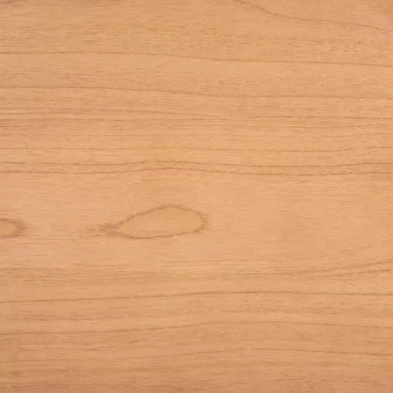 Bureau industriel avec détails encastrés, plateau en bois naturel et piétement noir