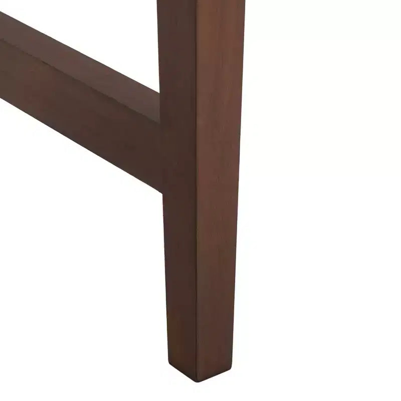 Bureau en bois 3 tiroirs avec grand rangement, finition marron