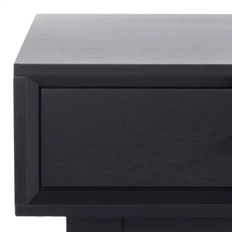 Bureau en bois 3 tiroirs avec grand rangement, finition marron