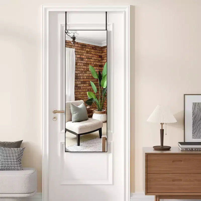 Whizmax Full Length Mirror Mirror Standing Hanging or Leaning Wall, Full Body Floor with Stand Aluminum Alloy Thin Frame for Bedroom